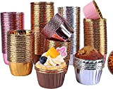 GiftPot 200 Pièces épaississant Caissettes Cupcakes, Moules de Cuisson en Papier d'aluminium, Caissettes Cupcakes, Caissettes Papier Muffins pour Les Mariages, ...