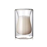 Glass Cups 1pcs/3pcs Wine Glasses Drinking Whiskey Wodka Cup Coffee Juice Water Cups Tea Creative Mug Double Bottom Glass Mugs ...