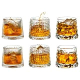 Glasseam Ensemble De 6 Verres À Whisky Élégants en Cristal, Verre À Whisky sans Tige, Verres À Whisky À L'Ancienne, ...
