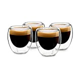 GLASWERK Verre double paroi à tasse expresso (4 x 70 ml) tasse a cafe design - Tasses à expresso, tasse ...