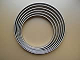 Gobel - 6 Cercles à tarte inox de 18 cm à 28 cm - Cercle à tarte inox