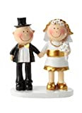 Golden Wedding Anniversary Couple Cake Topper Cake Table Decoration by Hochzeit Dekoration