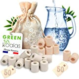 Green Koalas X100 Perles de Céramique EM® Roses X50 + Grises X50 Pack Purificateur Naturel Filtration Eau du Robinet Carafe ...