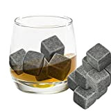 Grenhaven 9pcs Whisky Pierres Ice Cubes Glaçons stéatite Glacons en Pierre avec Sac de Cordon refroidisseurs de Boissons Bière Rocks ...