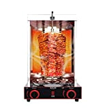 Gril vertical de gril de gyro de Machine Gaz de Shawarma Doner Kebab avec le commutateur de réglage de température ...