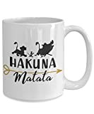 Hakuna Matata Tasse à café en céramique résistante à la chaleur Motif Simba du Roi Lion