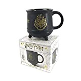 Harry Potter SCMG24474 Mug Chaudron en céramique-Emblème Poudlard 511ml / 18oz, Noir et doré