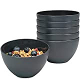 Hausfelder Bols à céréales bowl ensemble de 6 | incassable | bols à soupe 750 ml bols à dessert | ...
