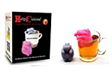 HelpCuisine® Infuser/infuseur de thé/Filtre diffusseur/passoire a thé à Forme de Hippopotame, infuseur réalisé en Silicone à 100% Alimentaire sans BPA, ...