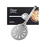 Honsdom Pelle Pizza Tournante en Aluminium Anodisé dur - Forme Ronde 8 Pouces Professionnelle Pelle à pizza - Cuisson au ...