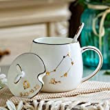 HRDZ Tasse en céramique de Bureau avec Douze cuillères à café Tasse à thé Tasse à thé Tasse à thé ...