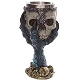 IBLUELOVER Tasse en Acier Inoxydable Mug 3D Halloween Originale Crâne Tête de Mort 400ml Anti-frottement Tasse Bière Café Boisson Humour ...