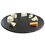 Ilsa - Assiette plate ronde, 33 cm, en ardoise naturelle