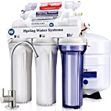 iSpring RCC7AK Système de Filtration d'eau Potable par Osmose Inverse Sous Évier 75GPD, 6 Étapes avec Reminéralisation Alcaline, pH+, Certifié ...