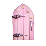 IUNSER Portes Miniatures pour Arbres Porte Miniature extérieure pour décoration d'arbre Accessoires de Jardin Chanvre (Pink, One Size)