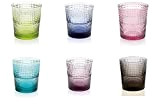IVV - Industria Vetraria Valdarnese Speedy Lot de 6 verres de 28 cl en verre soufflé, couleurs assorties
