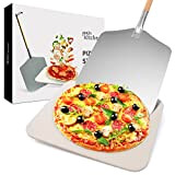Joejis Pierre pour Pizza & Pelle en aluminium pour Pizza - Pierre a pizza barbecue Pierre pour cuisson croustillante adaptée ...