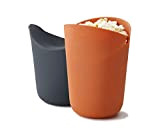 Joseph Joseph - M-Cuisine - Set de 2 Cornets à Popcorn Micro-Ondes - Orange/Grey