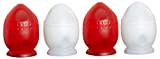 JOSKO Produkte Lot de 4 coquetiers à œufs au design coloré - Fabriqués en Union Européenne 1002 - Colorés, bleu, ...