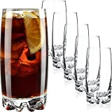 KADAX Lot de 6 verres à eau, verres à jus en verre, verres robustes pour eau, jus, jardin, fête, boisson, ...