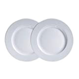 Kahla Nature Lot de 2 assiettes en porcelaine Blanc 26 cm