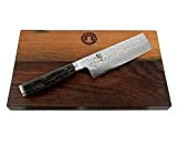 Kai SHUN Premier Kit d'offre Tim MÄLZER NAKIRI TDM 1742 Couteau Damas ultra-tranchant Japon 14 cm + planche à découper ...