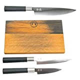 Kai Wasabi Black 67 W14 Couteau de chef Coffret cadeau, japonais Couteau de cuisine 20 cm, Très aiguisé Couteau de ...