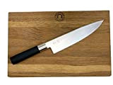Kai Wasabi Black Set d'offres | Couteau de chef ultra tranchant lame de 20 cm | + grande planche à ...