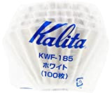 Kalita Lot de 100 filtres à café en papier ondulé - Grande taille - 185 - Fabriqués au Japon - ...