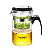KAMJOVE TP-200 Bouilloire Pichet en verre Capacité : 1000 ml Idéal pour préparer des thés Set de thé aux herbes ...