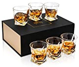 KANARS Verre à Whisky, Verres a Whiskey en Cristal pour Whisky, Scotch, Cognac, Martini, 300 ml, Belle Boîte Cadeau, Lot ...
