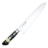 Kane Tsune KC702 Gyutou Couteau Japonais Acier/Bois Noir/INOX 33 x 5,5 x 2,3 cm