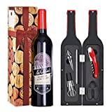 Kato Ensemble d'accessoires pour Le vin, kit de Tire-Bouchon à vin avec Autocollants de Boisson, Cadeau Parfait de 5 pièces ...