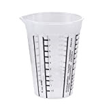 keeeper Measuring Jug for Small Quantities, Includes Integrated Cone in Base for Precise Measurements, 250 ml, Mario, Transparent/Black