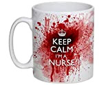 Keep Calm I'm A Nurse Bloody Mug en céramique Blanc 311,8 gram par ft