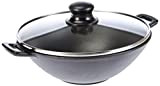 Kela 77747 set wok 5 pièces, fonte, diamètre 24 cm, contenance 3 litres, ‘Set wok Mini’