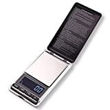 Kingbeff Balance numérique portable pour bijoux, feuilles de thé, poids maximum 500 g, convient pour peser des épices, des assaisonniers, ...