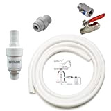 Kit de raccordement adapté pour filtre à eau Amway eSpring à n'importe quel robinet 3 voies avec robinet d'arrêt - ...