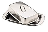 Kitchen Craft Stainless Steel Butter Dish and Cover