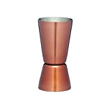 KitchenCraft BarCraft Luxe Lounge Stainless Steel Cocktail Jigger, Copper, BCLLJIG
