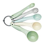 KitchenCraft Colourworks Measuring Spoons, Plastic, Multi-Colour, 4.5 x 14.5 x 4 cm