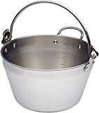 KitchenCraft Home Made Maslin Pan/Jam Pan for Induction HOB, Stainless Steel, 4.5 Litre