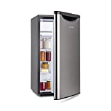 Klarstein Yummy - combiné réfrigérateur 82 L/congélateur 8 L, panneaux chromés, classe d'efficacité énergétique A+, réfrigérant R600a, 41 dB, 90 ...