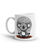 Koala tasse yoga tasse bouddha fleur de vie géométrie sacrée bouddha tasse zen tasse drôle café tasses méditation fantaisie amoureux ...