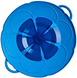 Kochblume Couvercle anti-débordement, Silicone, bleu, Topfgröße 14-18cm (S)