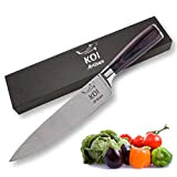 KOI ARTISAN - Couteau de cuisine japonais professionnel en Acier inoxydable à haute teneur en carbone de 20,3 cm