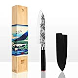 KOTAI | Santoku Couteau de Chef | Couteau de Cuisine Professionnel | Lame de 18 cm | Aiguisé à la ...