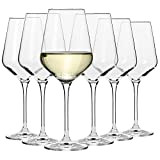 Krosno Grande Verre à Vin Blanc | Lot de 6 | 390 ML | Collection Avant-Garde | Parfait la Maison, ...