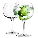 KROSNO Verres type balloon Gin&Tonic | 670 ml |2 pièces| Aux boissons, cocktails, À eau, Transparents, Verre sans plomb, Forme ...