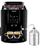 Krups Essential Machine à Café à Grain, Machine à Café, Broyeur Grain, Cafetière Expresso, Ecran LCD, Nettoyage Automatique, Buse Vapeur, ...